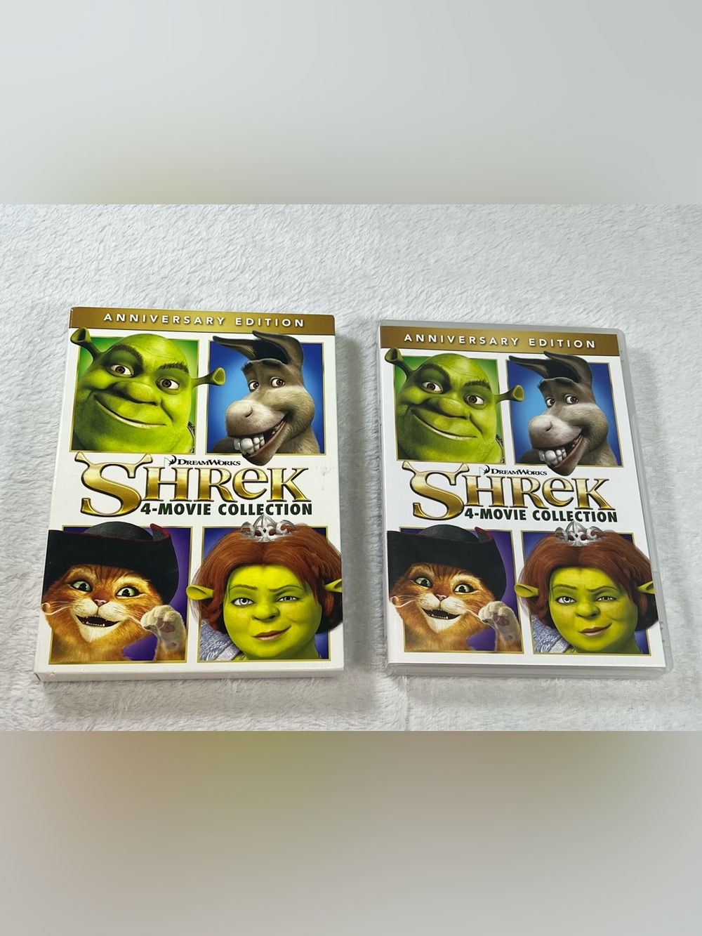 Shrek Anniversary Edition 4 Movie DVD Collection with Shrek Plushie - Picture 3 of 13